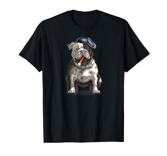 Bulldog Brooklyn New York Premium Cigar Men Women T-Shirt