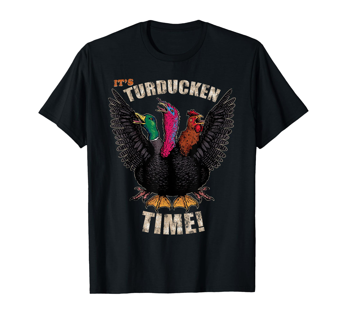 Thanksgiving Day Turkey Turducken Kaiju Monster Ugly Sweater T-Shirt