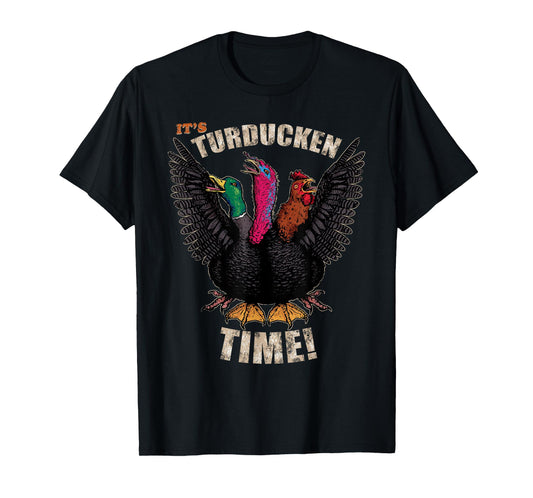 Thanksgiving Day Turkey Turducken Kaiju Monster Ugly Sweater T-Shirt
