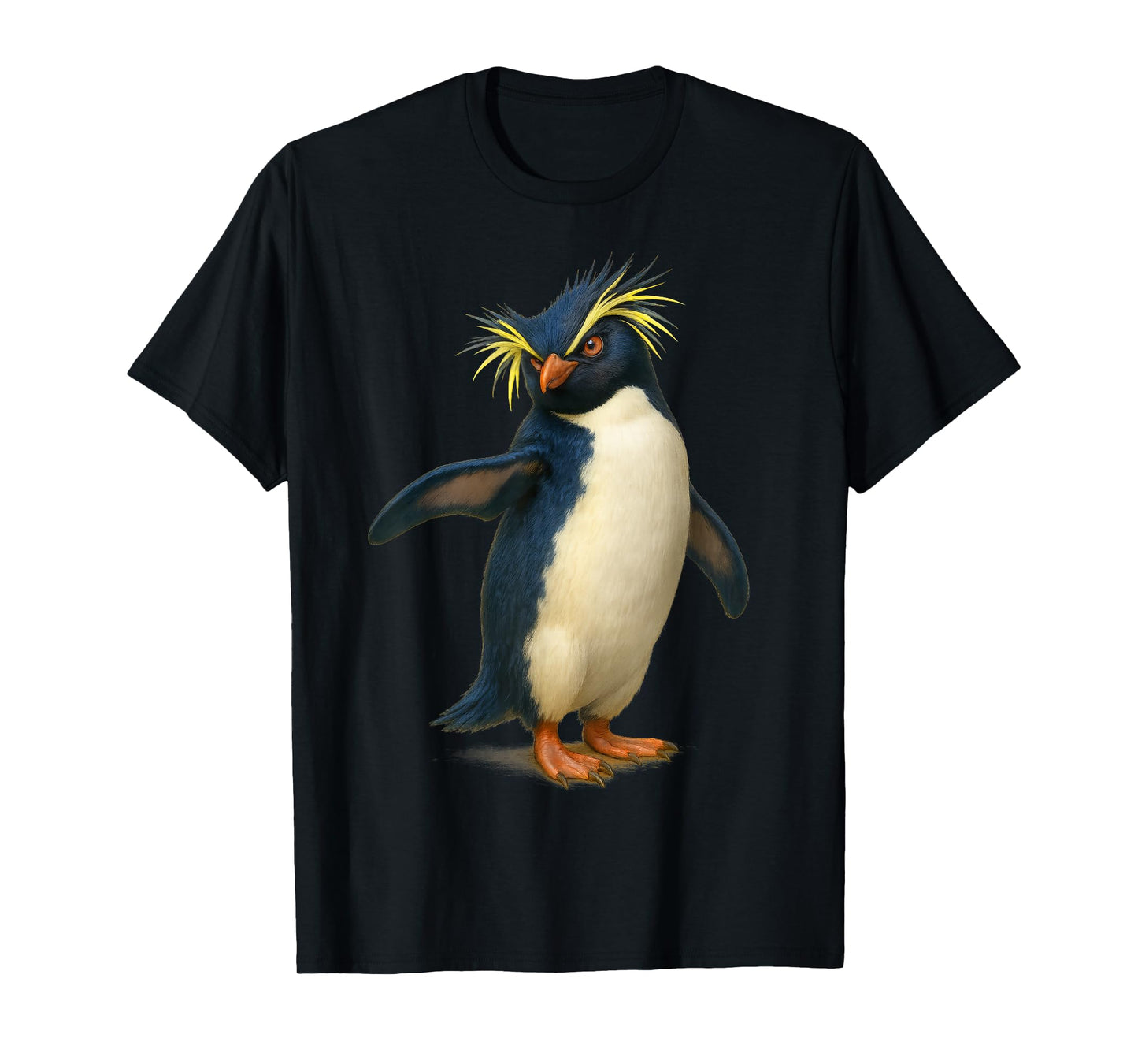Rockhopper Penguin Illustration for Men Women Kids T-Shirt