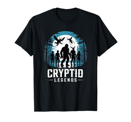 Cryptid legends mothman bigfoot jersey devil chupacabra T-Shirt