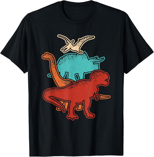 Retro Dinosaur Lover Vintage Dino T-Rex Men Boys Kids T-Shirt