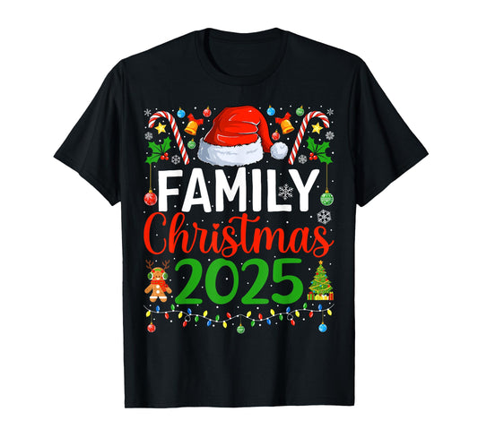 Family Christmas 2025 Matching Pajamas Xmas Family Christmas T-Shirt