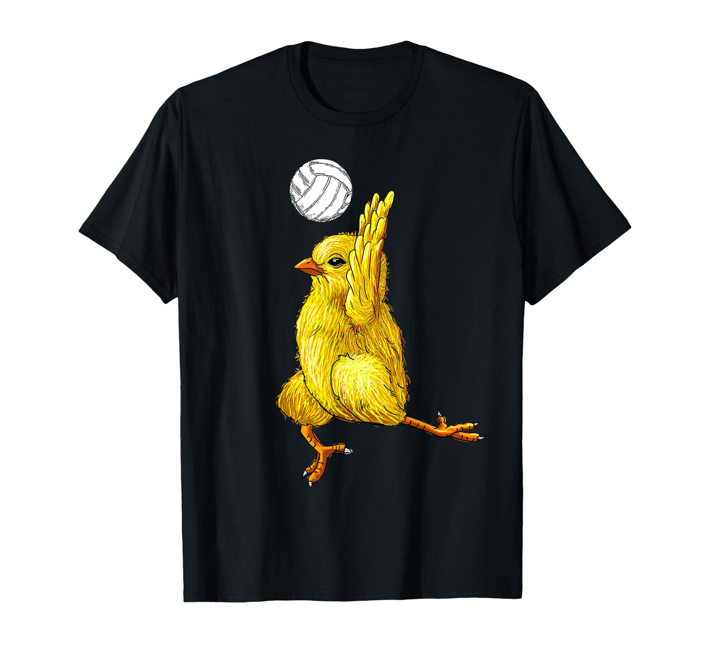 Volleyball Chicken Cute Baby Chicken Sport Gift Mom Dad Kids T-Shirt