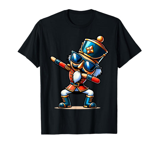 Christmas Nutcracker Dabbing Boys Santa Xmas Funny T-Shirt
