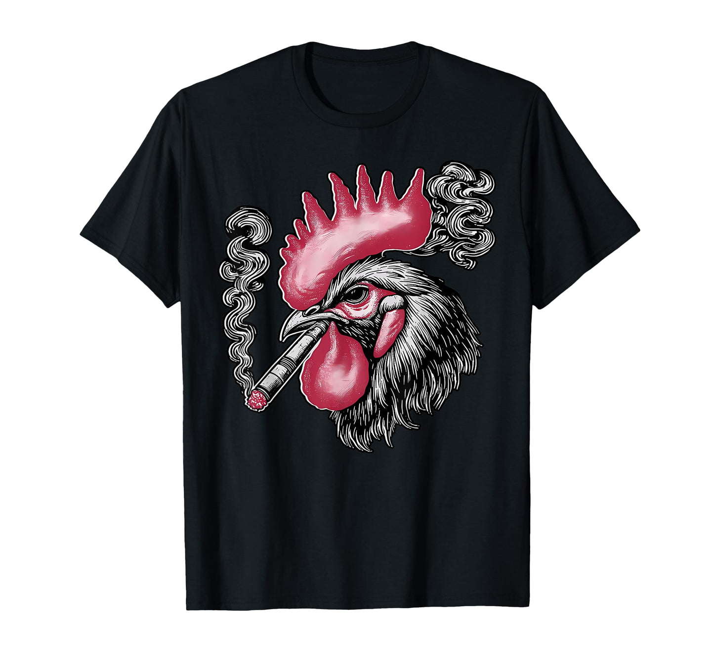Funny Rooster Smoking Weed Marijuana Cannabis 420 Stoner T-Shirt
