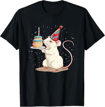 Happy Birthday Rat Costume for Rodents and Rats Lovers T-Shirt