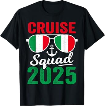 Italy Cruise Squad 2025 Summer Vacation Matching Family T-Shirt