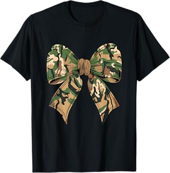 Camo Coquette Bow Hunting Camouflage Old Hunter Womens Girls T-Shirt