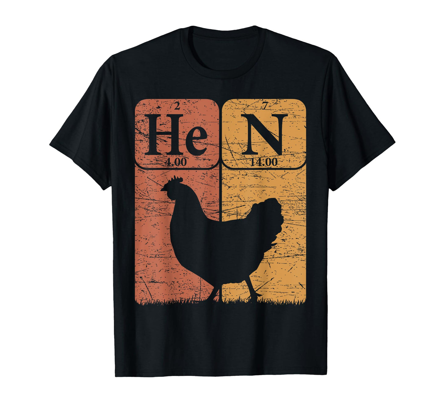 Hen Chicken Periodic Table Elements Chicken Farmer T-Shirt