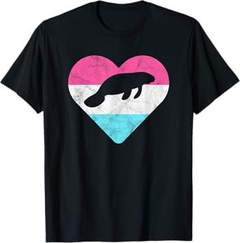 Retro Vintage Manatee Gift for Women or Girls T-Shirt