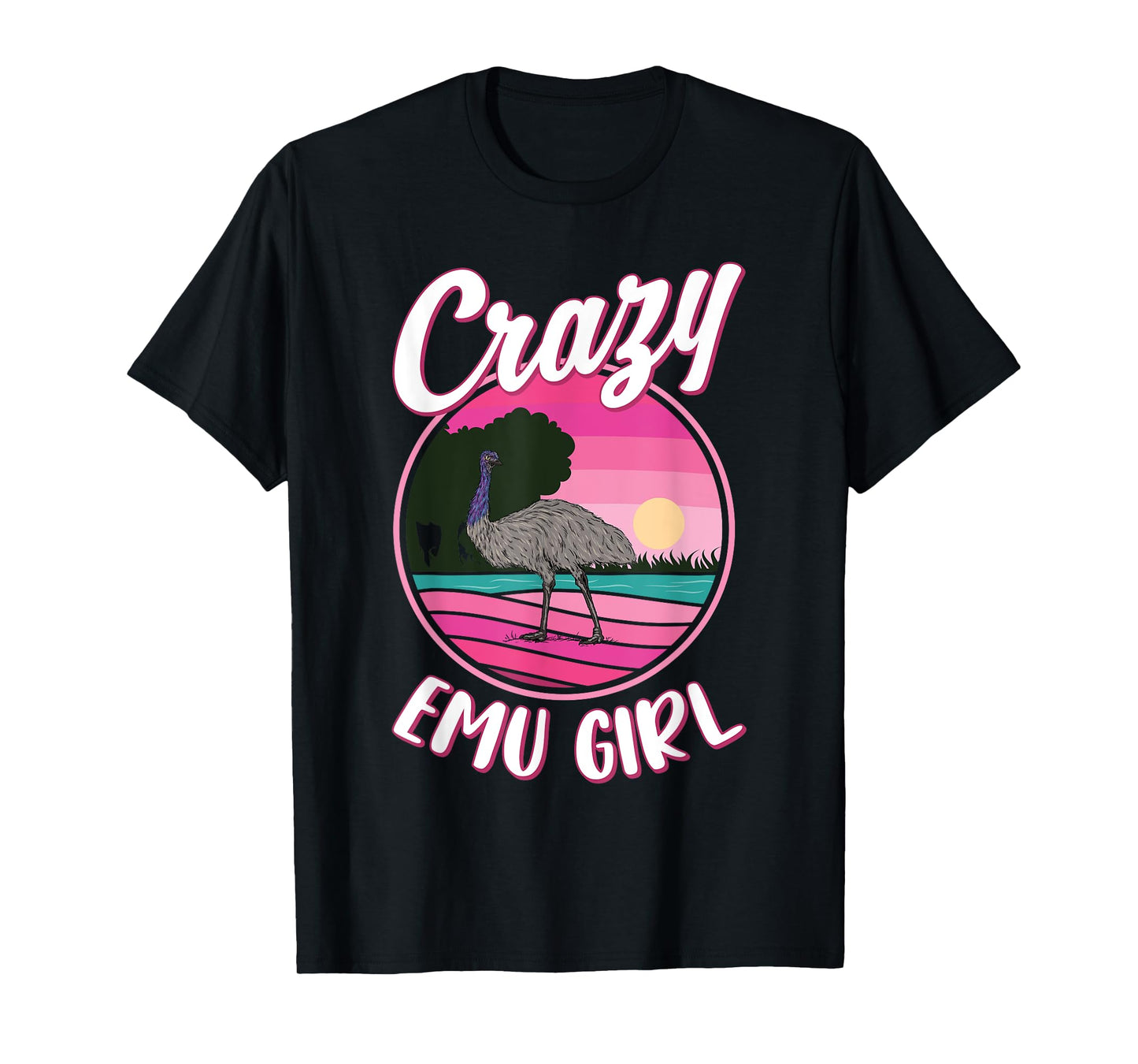 Crazy Emu Girl T-Shirt