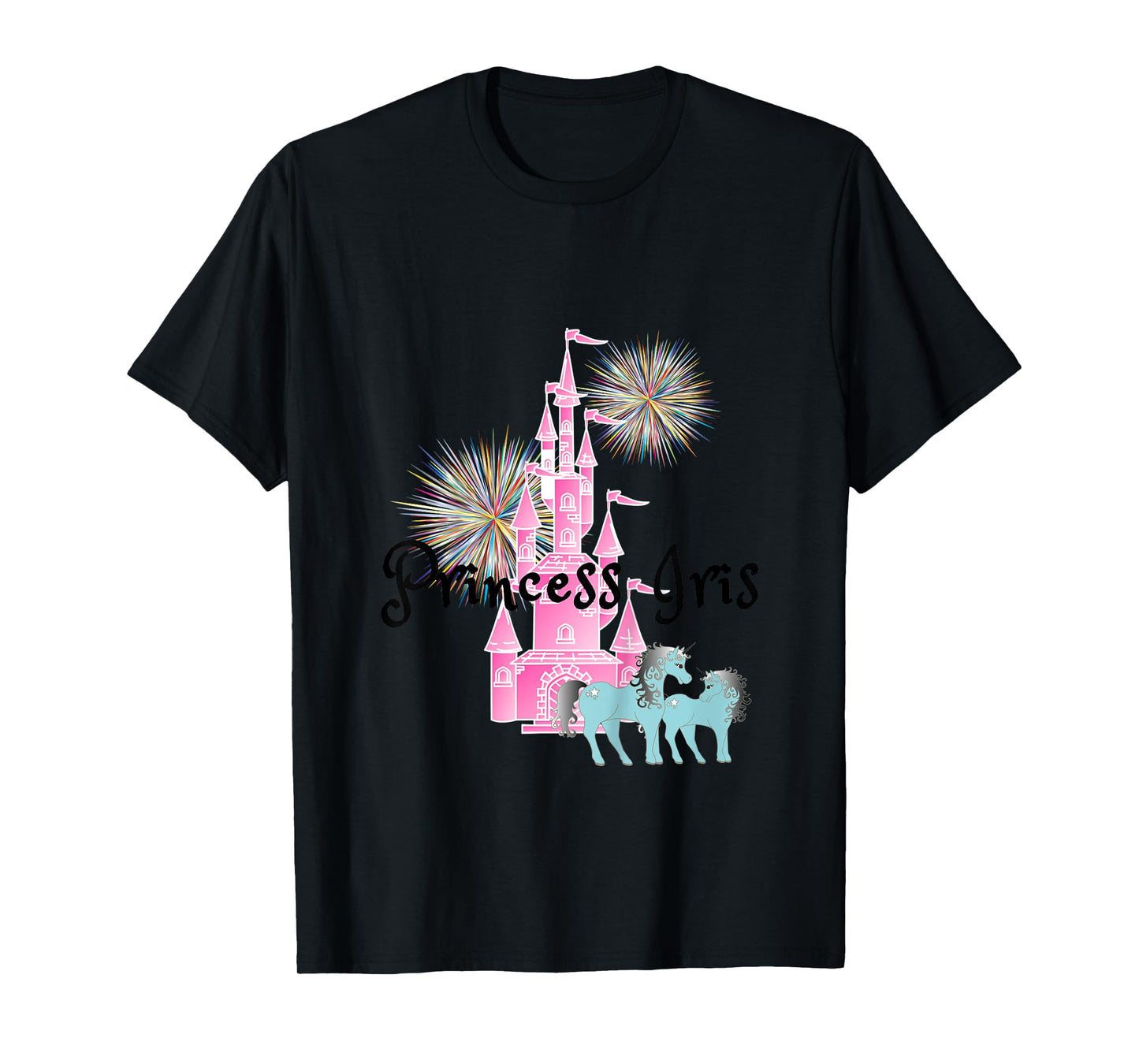 Kids Princess Iris Name Girls Personalized Custom T-Shirt