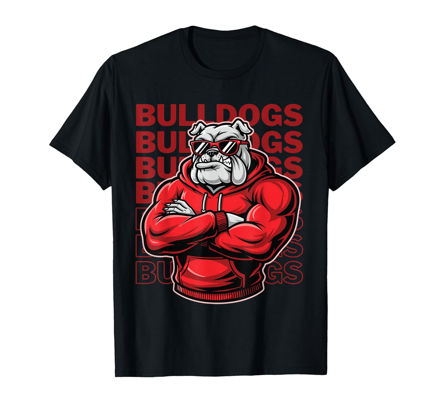 Bulldogs Tshirt Retro Bulldogs Gift for Men Women Boys Girls T-Shirt