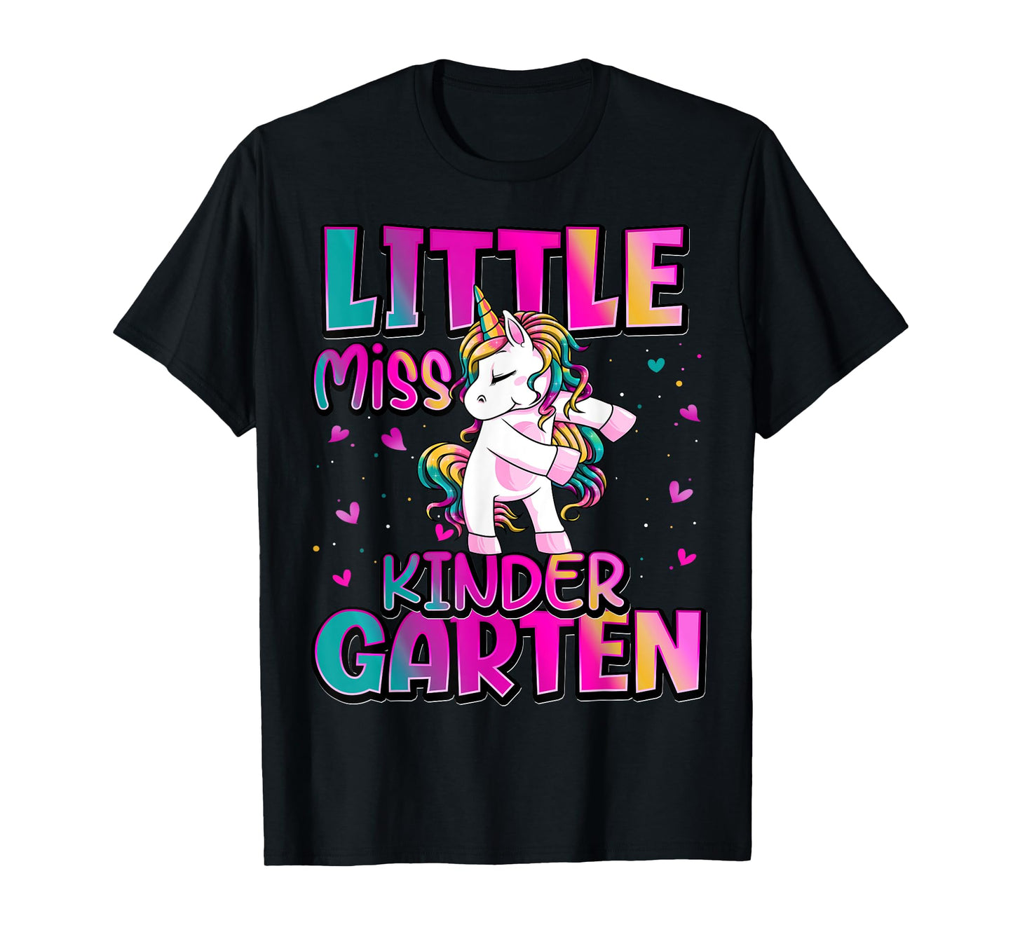 Little Miss Kindergarten Back To School Girls Kindergarten T-Shirt