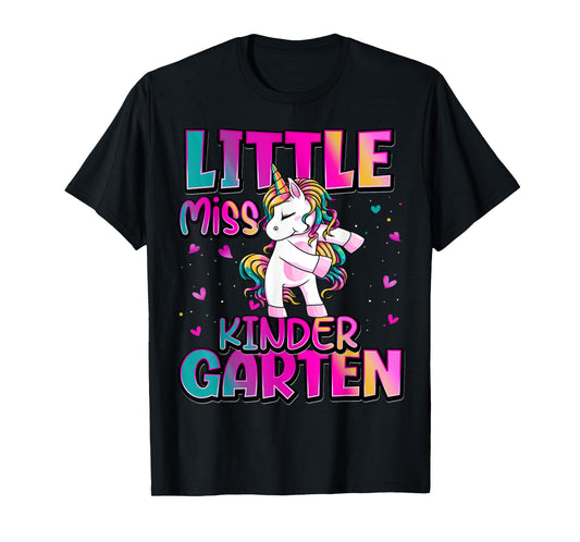 Little Miss Kindergarten Back To School Girls Kindergarten T-Shirt