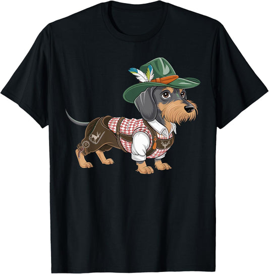 German Dog Dachshund Oktoberfest Bavarian Weiner Sausage T-shirt