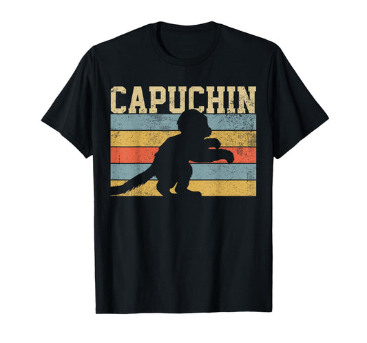 Capuchin Monkey Vintage Retro T-Shirt