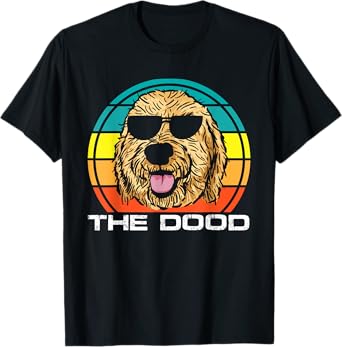 The Dood | Vintage Goldendoodle Dog Owner T-Shirt for Men Women
