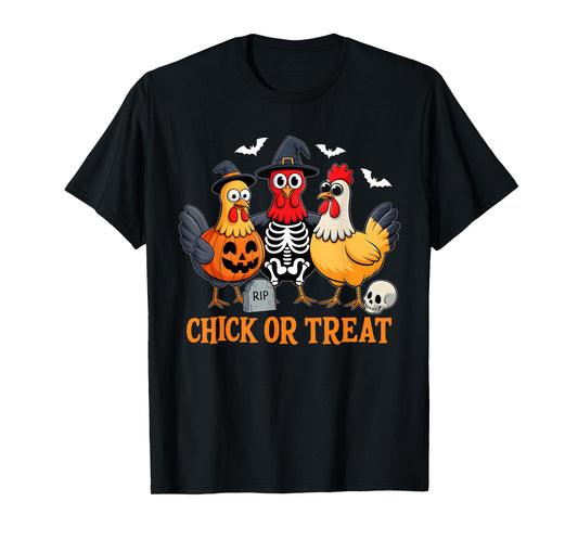 Chick Or Treat Funny Chicken Halloween Costume Chicken Lover T-Shirt