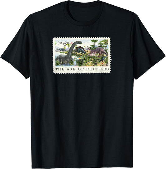 Age of Reptiles Dinosaur US postage stamp T-Shirt