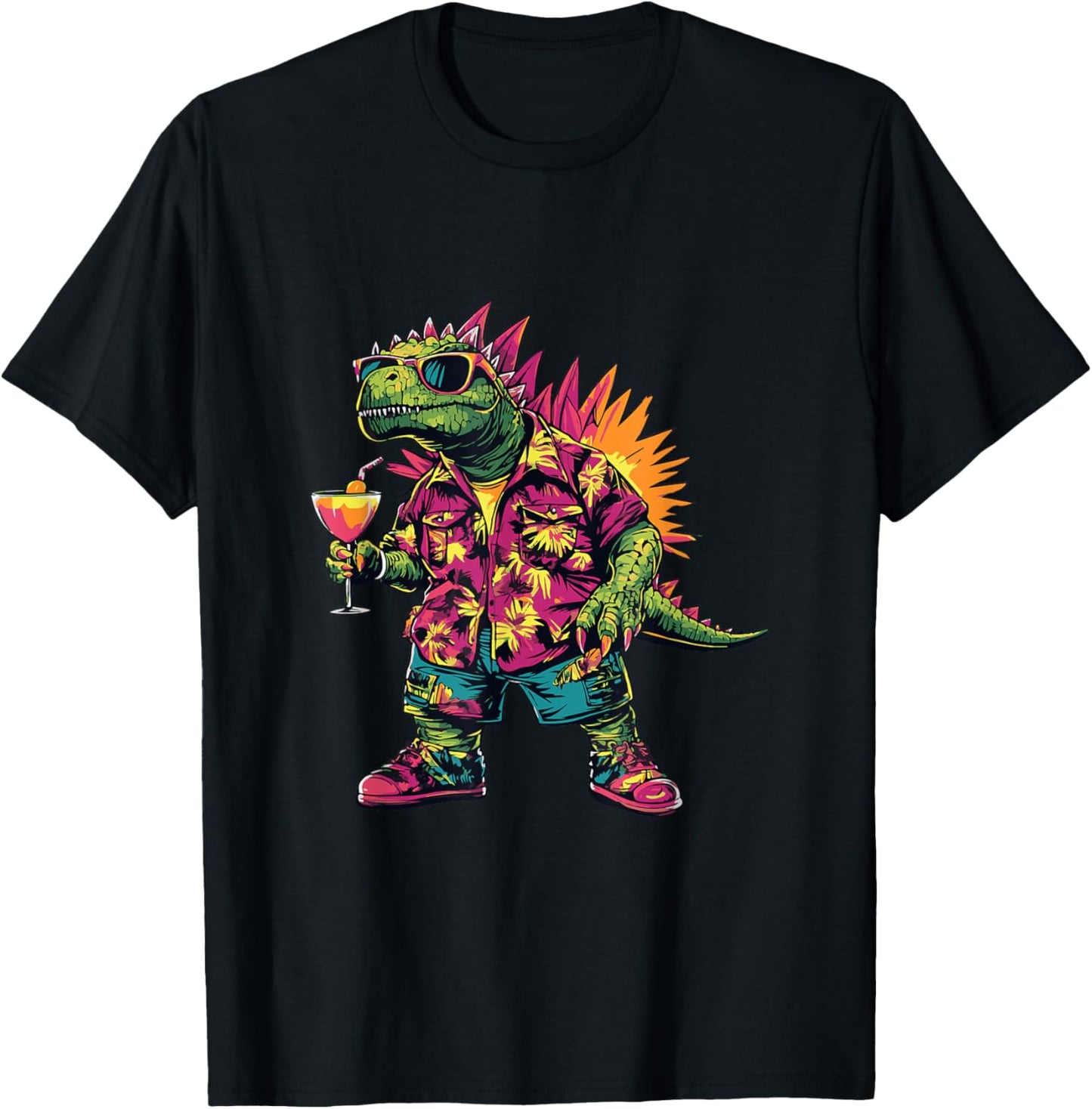 Cool Dinosaur Stegosaurus Summer Vacation T-Shirt