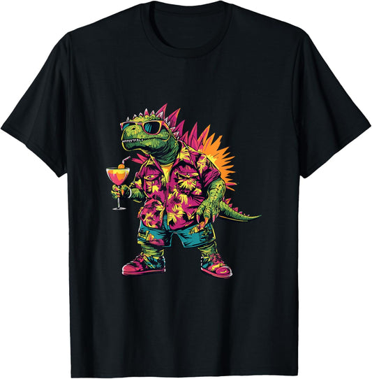 Cool Dinosaur Stegosaurus Summer Vacation T-Shirt