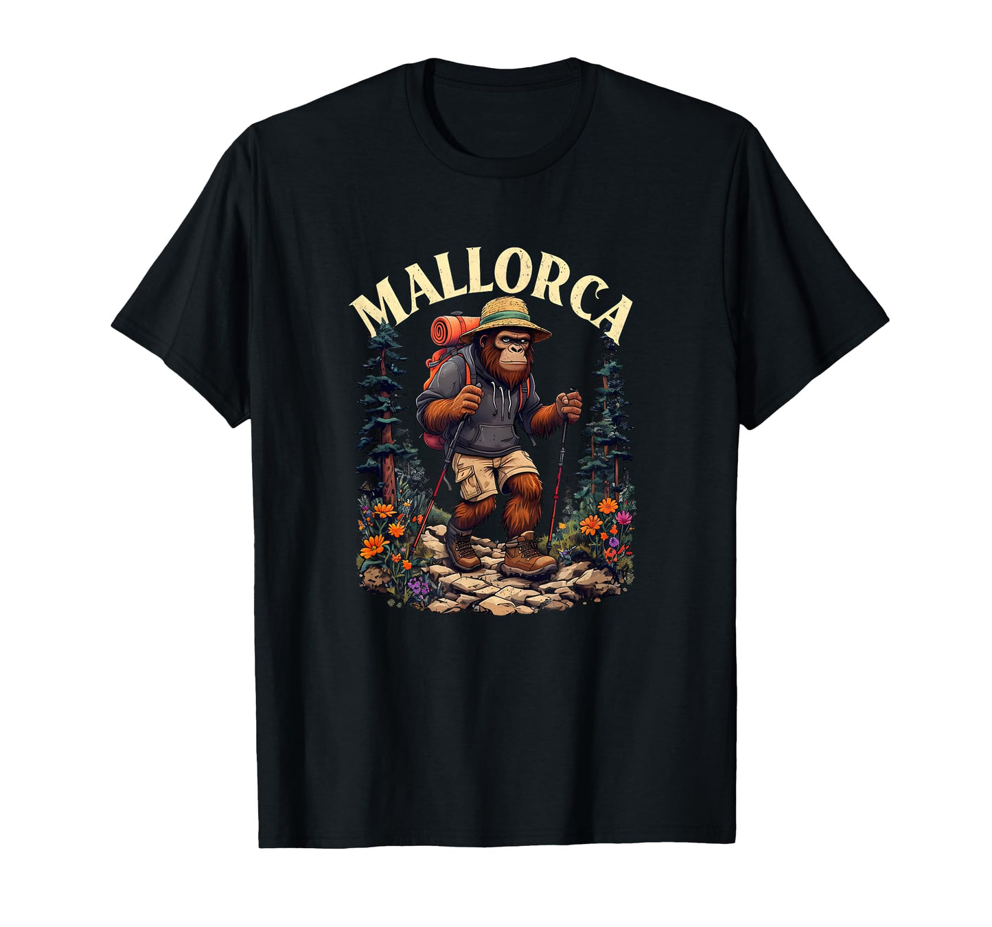 Mallorca Hiking Bigfoot T-Shirt