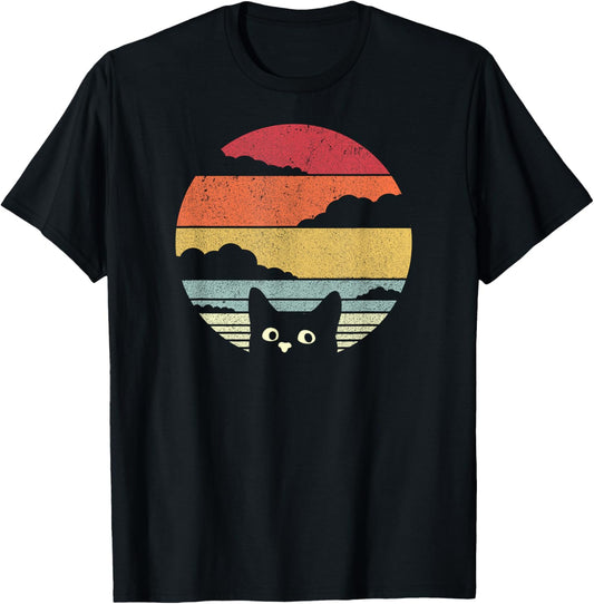 Cat Shirt. Retro Style T-Shirt