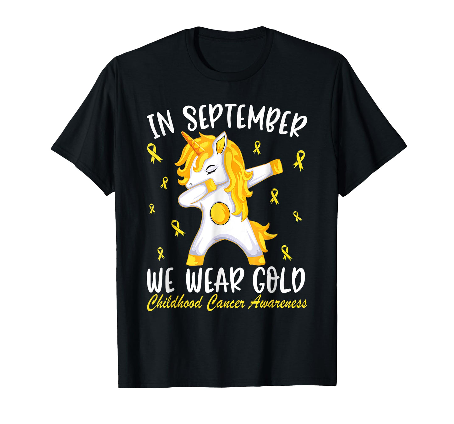 Childhood cancer Shirt In September We Wear Gold T-Shirt