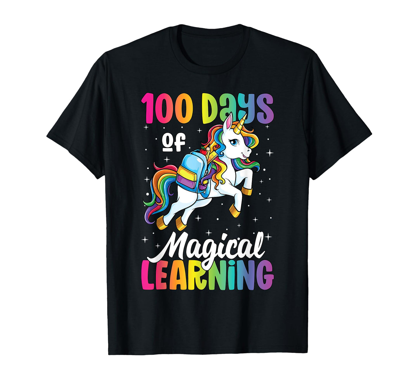 100 Days of School Unicorn Girls 100th Day of School T-Shirt