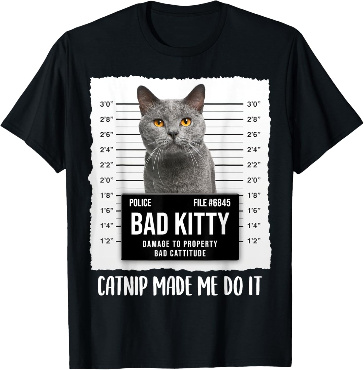 Funny Russian Blue Cat Lover Catnip made me do it for Women T-Shirt