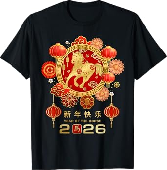 Chinese New Year 2026 Year of The Horse T-Shirt
