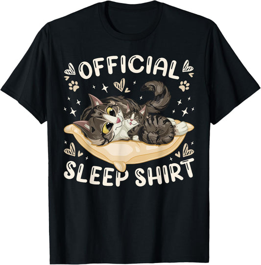 Official Sleep Shirt, Forest Cat with Kitten T-Shirt