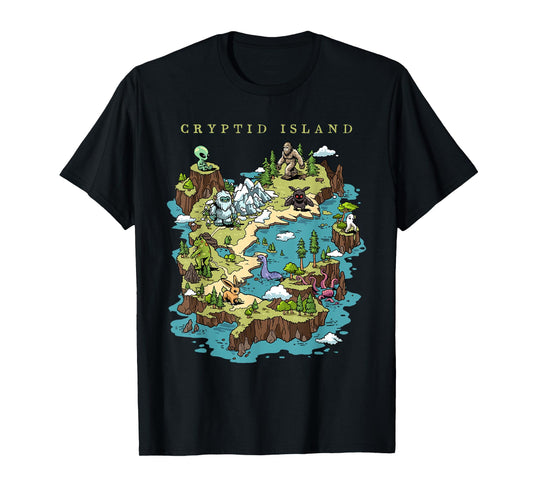 Cryptid Shirt Bigfoot Loch Ness Monster Mothman Jersey Devil T-Shirt