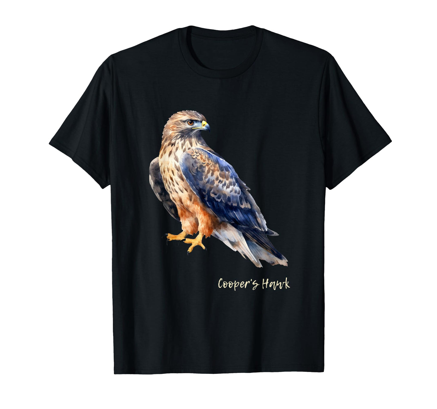 Cooper's Hawk Graphic Wildlife Birder T-Shirt