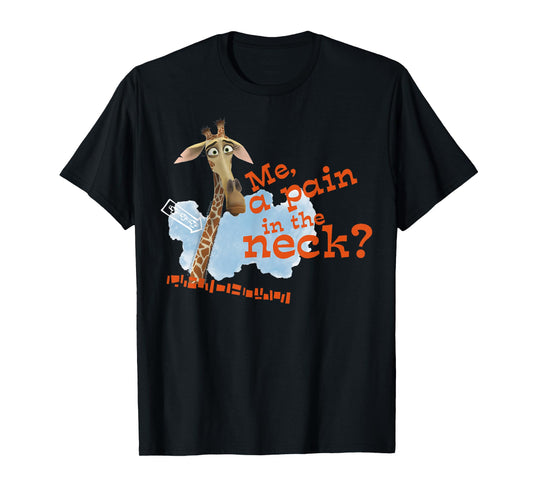 Madagascar Melman Pain In The Neck Text Poster T-Shirt