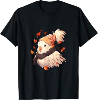 Cockatoo Bird Parrot Autumn Autumn Leaves Thanksgiving T-Shirt