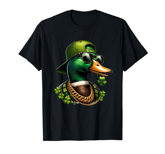 Saint Patricks Call Me Lucky Mallard Duck St Patrick's Day T-Shirt