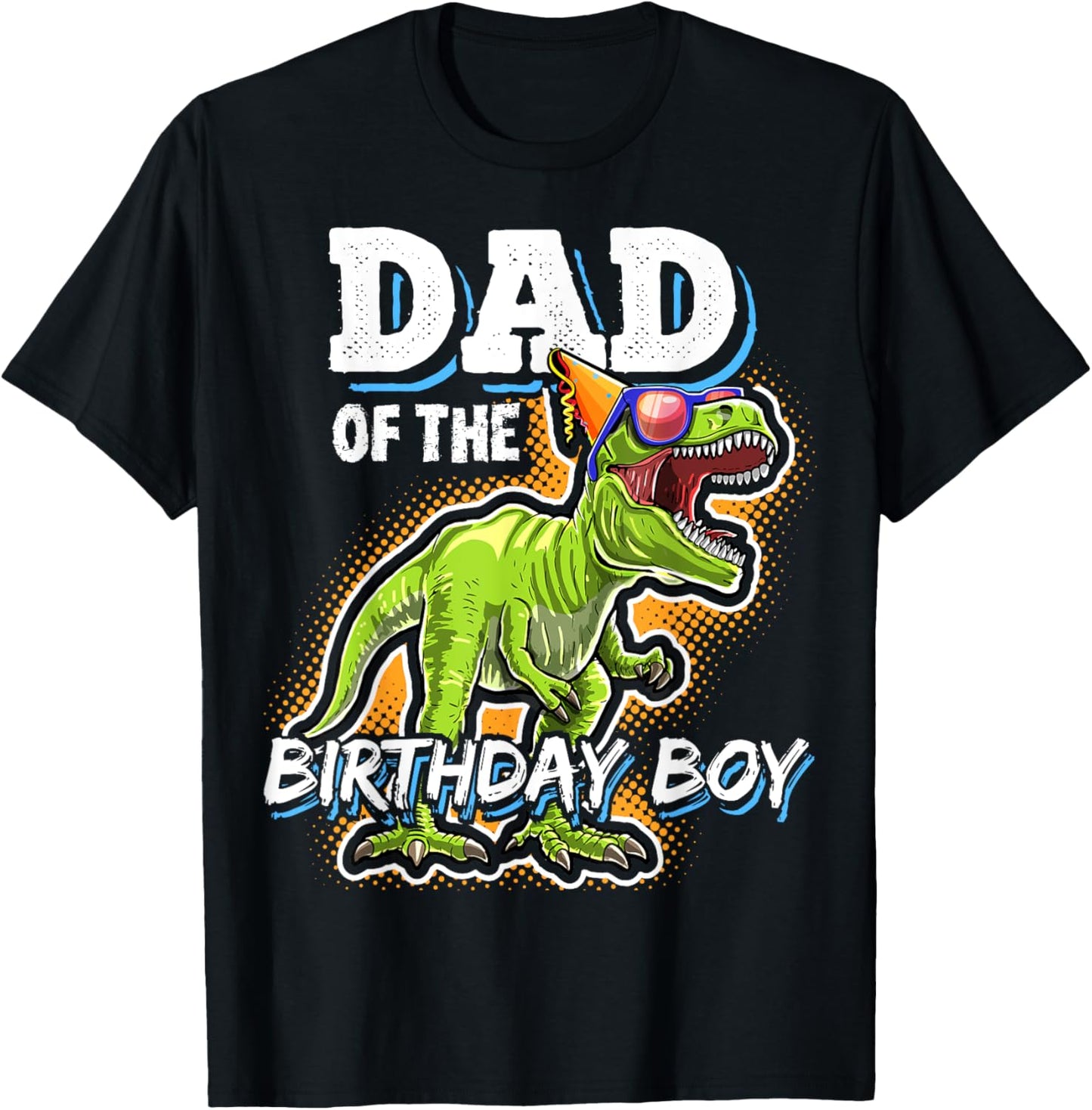 Dad of the Birthday Boy Matching Family Dinosaur Birthday T-Shirt