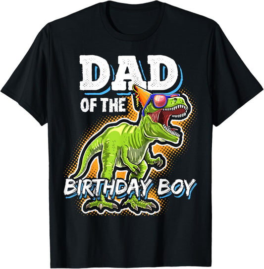 Dad of the Birthday Boy Matching Family Dinosaur Birthday T-Shirt