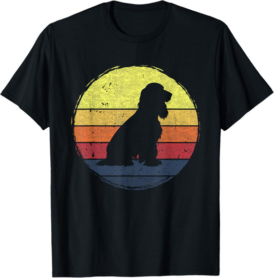 Cocker Spaniel Dog Retro Style T-Shirt