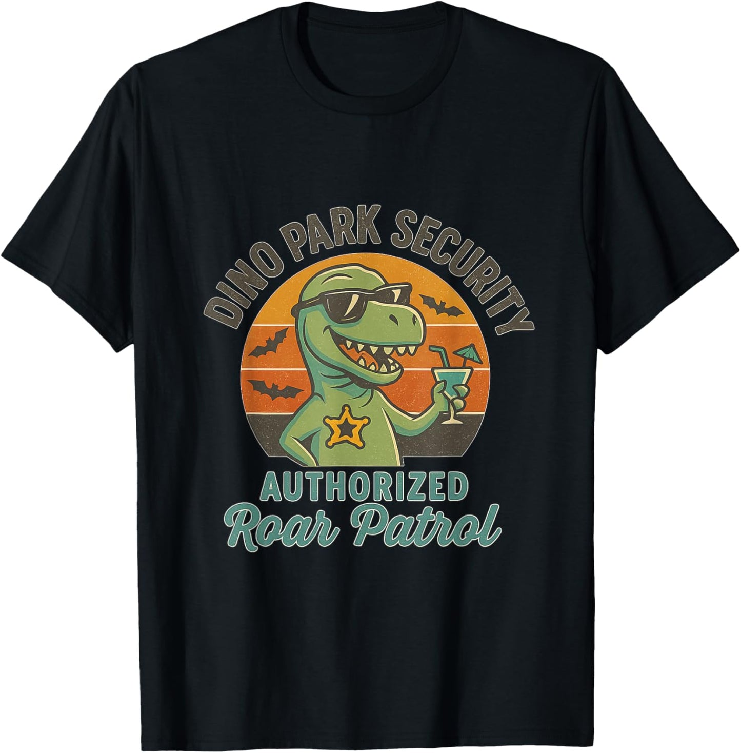 Cool T-Rex with Sunglasses funny Beach Graphic Tee T-Shirt