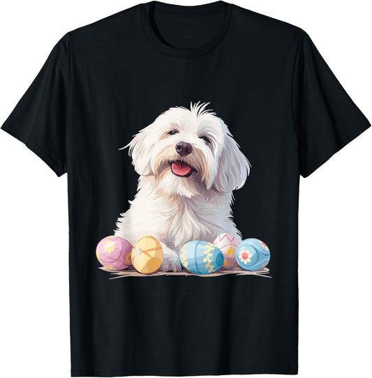 Coton De Tulear Dog Breed Happy Easter Men Women Kids T-Shirt