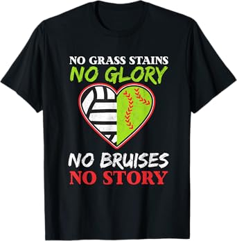 Softball Volleyball Shirt Gift for Team Sport Hobby Player T-Shirt