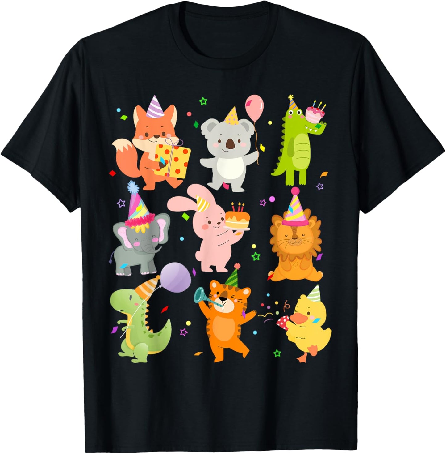 Men Women and Kids Zoo Day Wildlife Animals Birthday Party T-Shirt