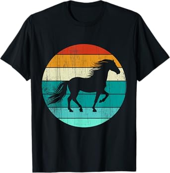 Horses Farming Men Women's Kids I Loves Vintage Horse T-Shirt