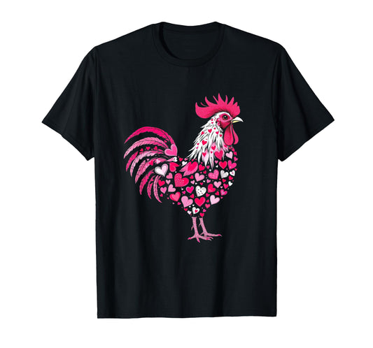 Valentine's Day Love Chickens Heart for farmers T-Shirt