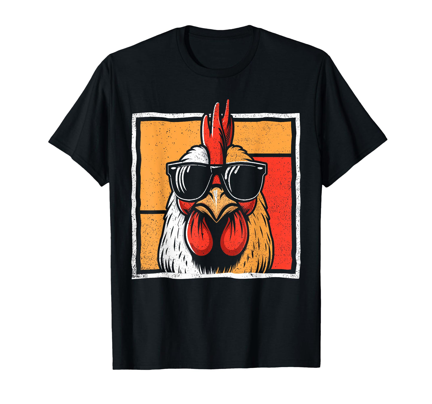 Chicken Vintage Funny rooster Farmer Chickens Fathers Day T-Shirt