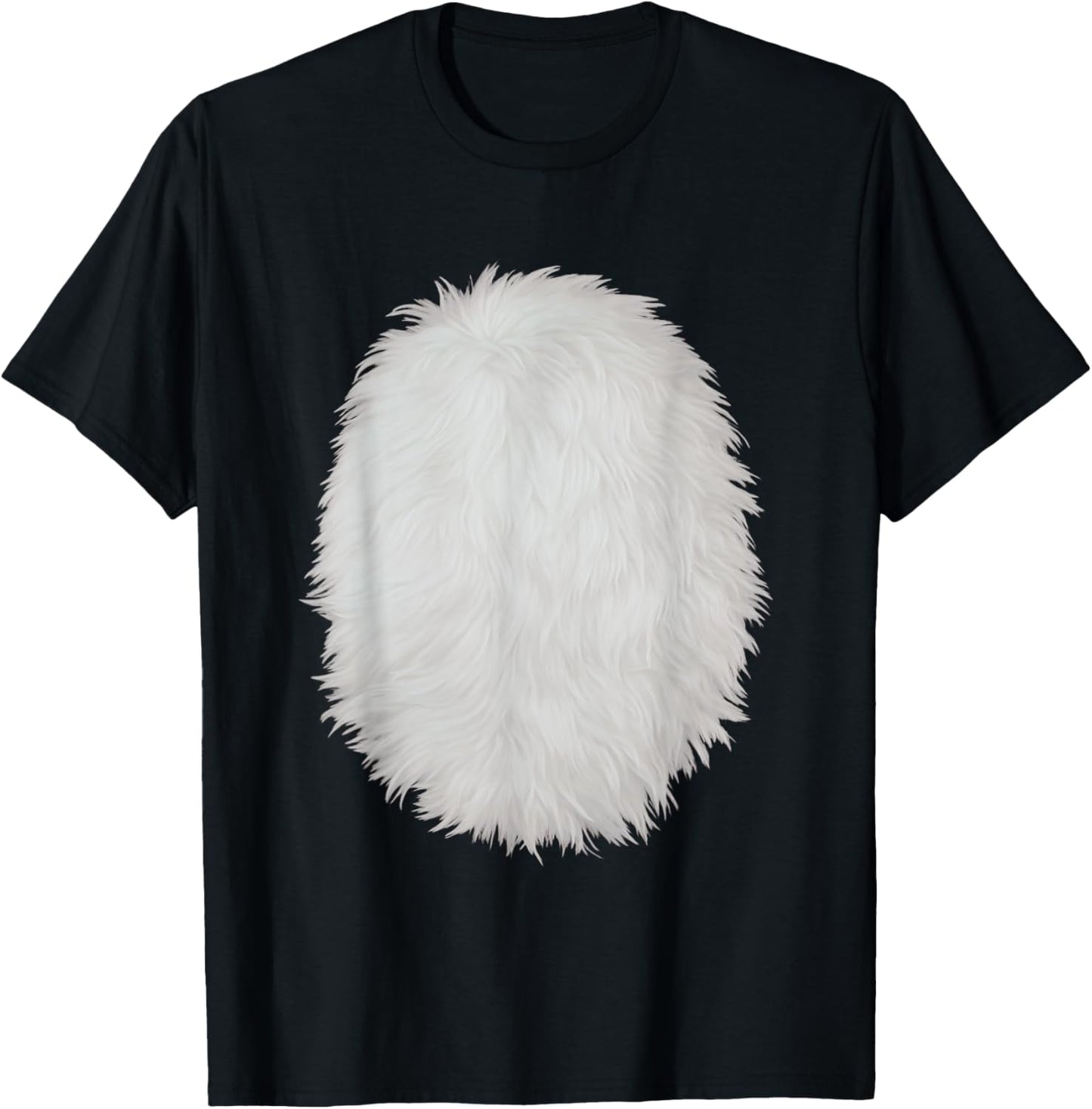 White Belly Costume DIY Cosplay Panda Bear Cat Skunk Deer T-Shirt